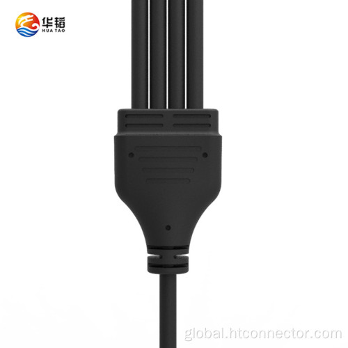 Splitter Connectors And Junction Box Connectors Y-shaped three-way splitter waterproof connector Supplier